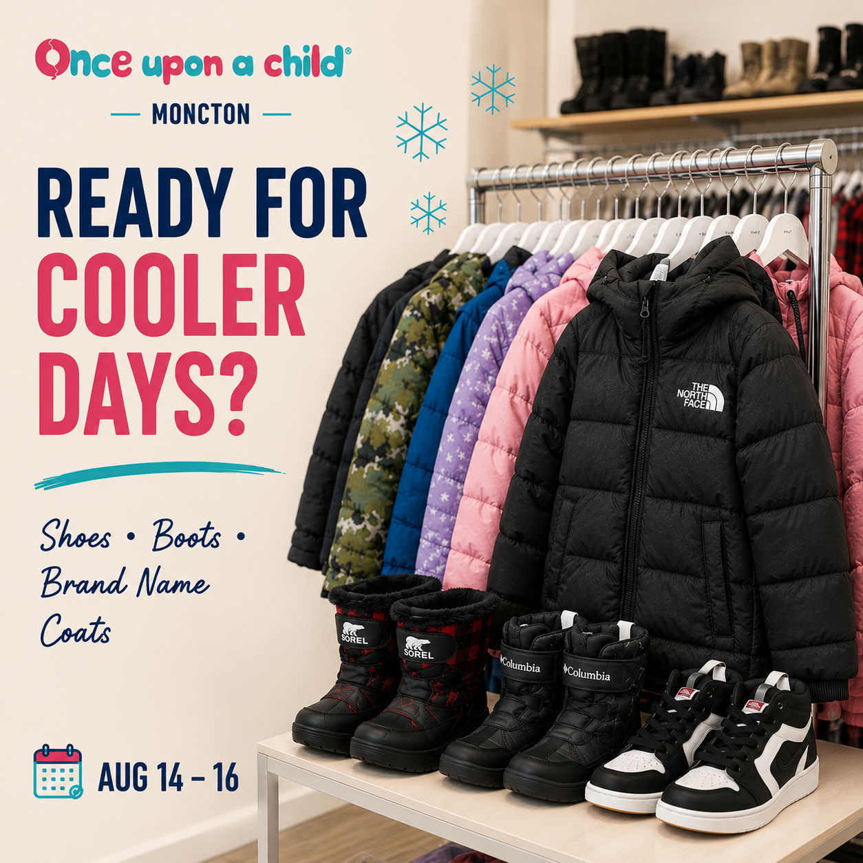 Shoes, winter boots and BRAND COATS!